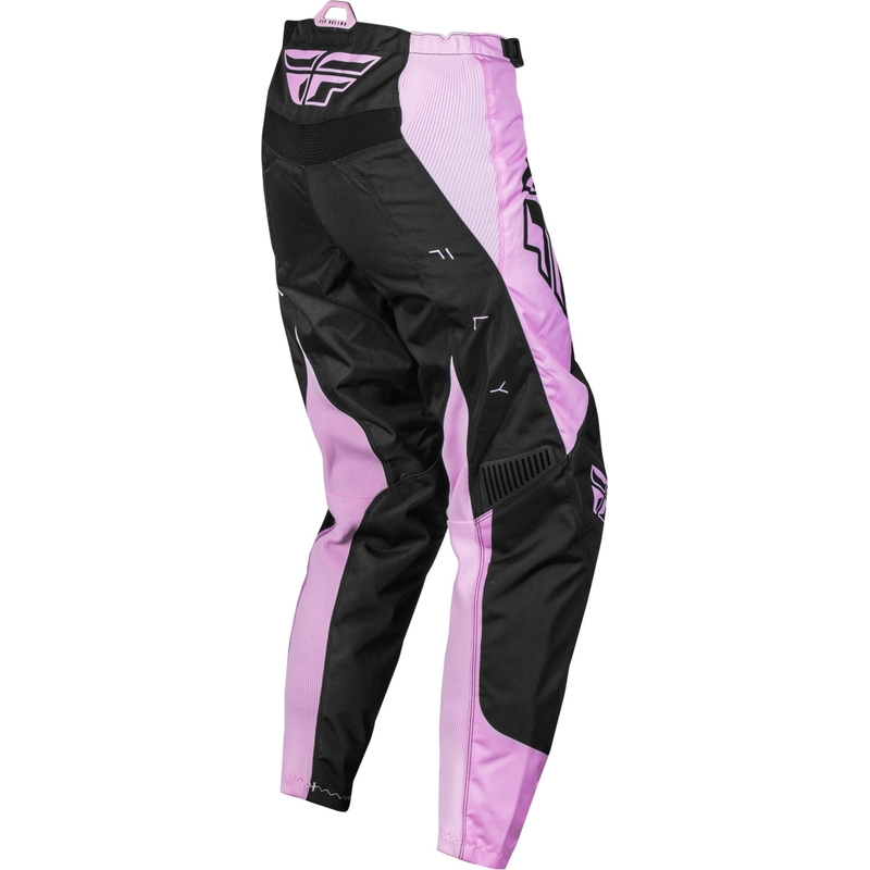Pantaloni da motocross donna FLY Racing F-16 2024 nero-lavanda