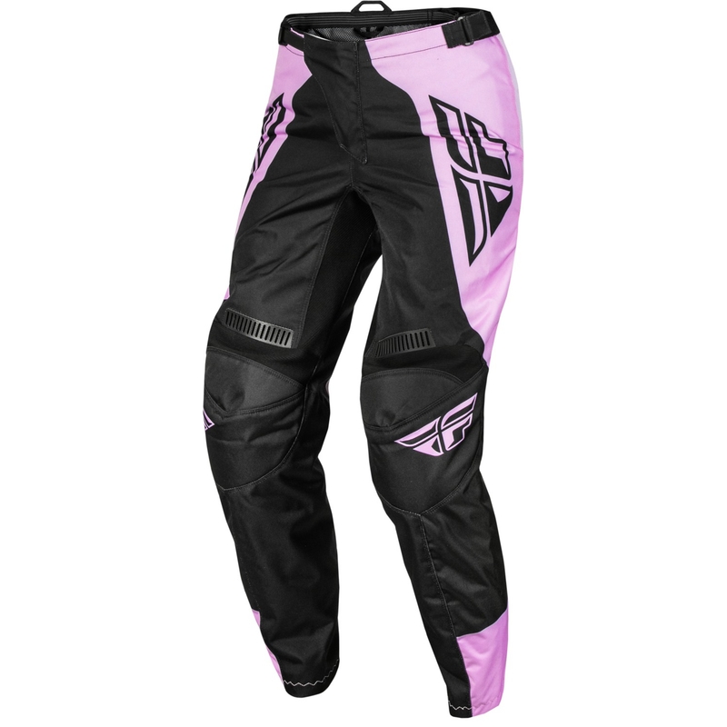 Pantaloni da motocross donna FLY Racing F-16 2024 nero-lavanda