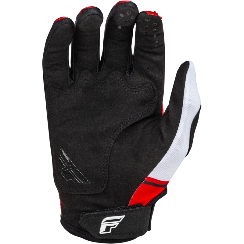 Guanti da motocross FLY Racing Kinetix Prix 2024 rosso-grigio-bianco