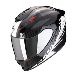 Casco moto integrale Scorpion EXO-1400 EVO II AIR LUMA bianco e nero