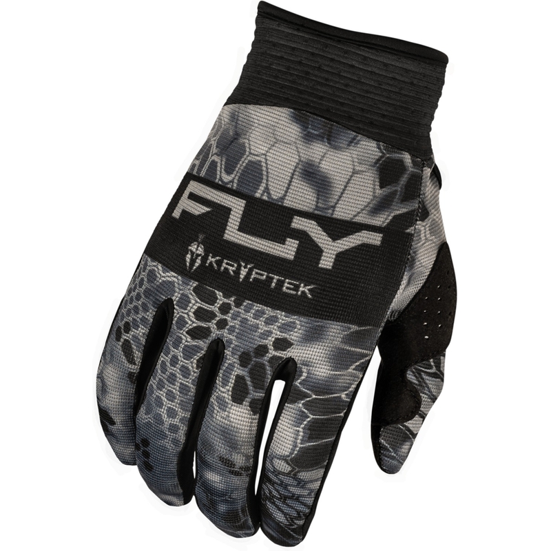 Guanti da motocross FLY Racing F-16 Kryptek 2024 grigio-nero