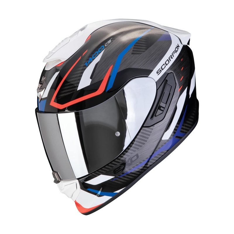 Casco moto integrale Scorpion EXO-1400 EVO II AIR ACCORD nero-blu-bianco Saldi