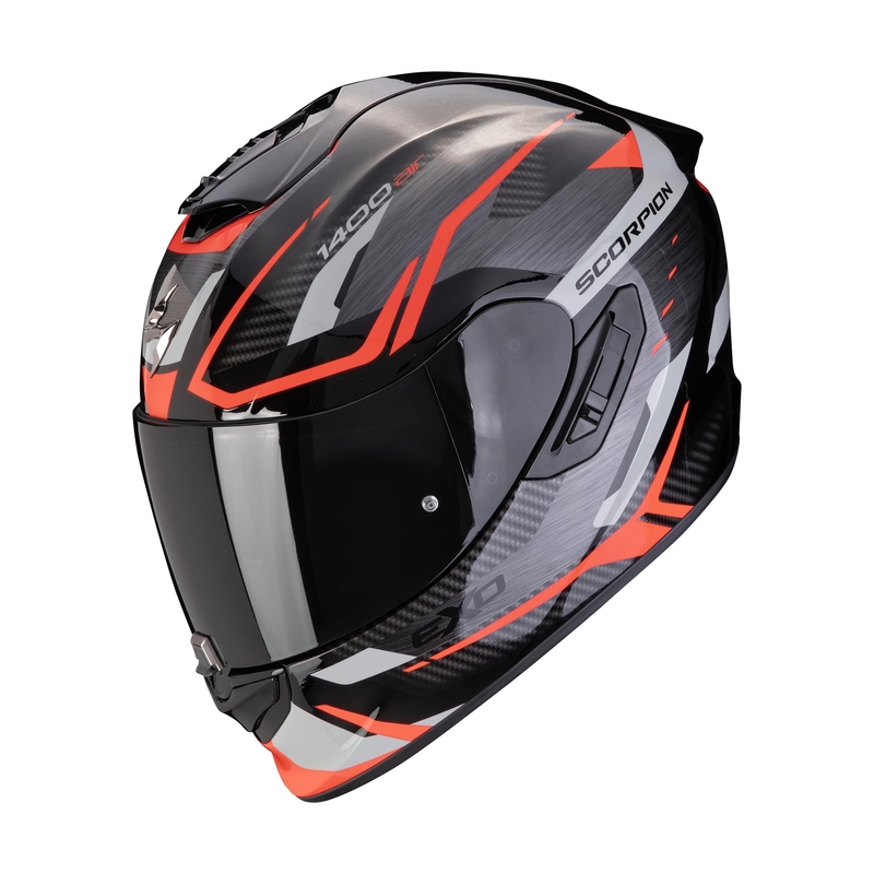 Casco moto integrale Scorpion EXO-1400 EVO II AIR ACCORD grigio-rosso Saldi
