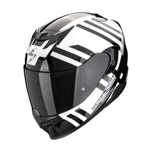 Casco moto integrale Scorpion EXO-520 EVO AIR BANSHEE bianco perla-nero