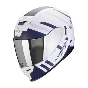 Casco moto integrale Scorpion EXO-520 EVO AIR BANSHEE bianco-blu-viola opaco