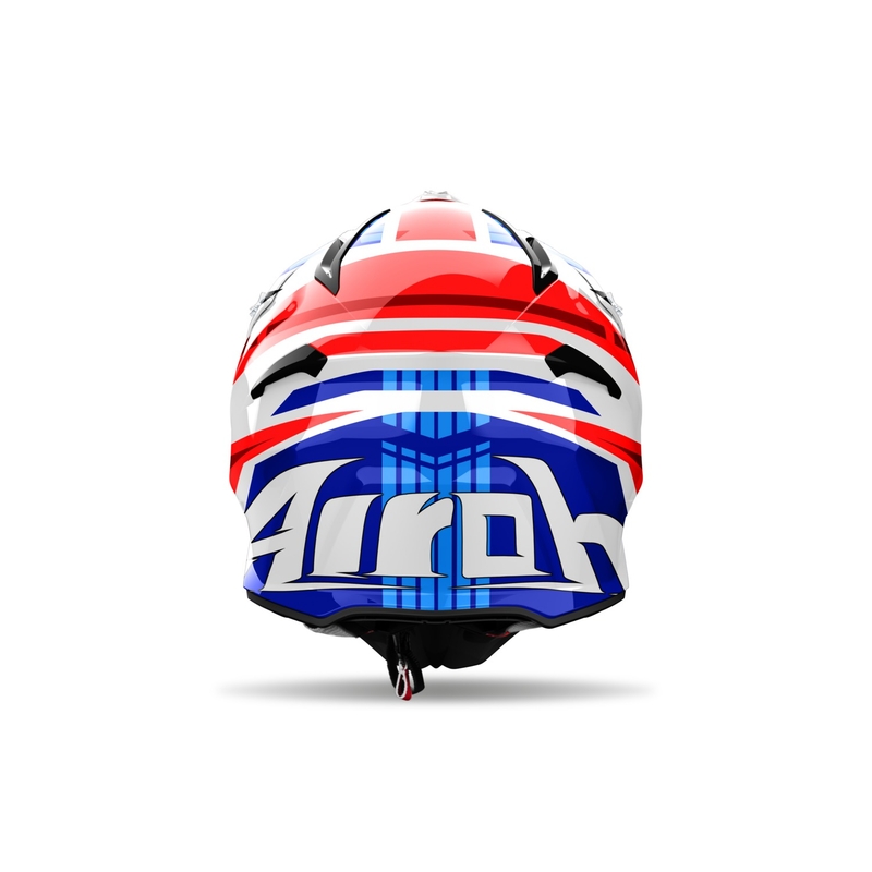 Casco da motocross Airoh Aviator Ace 2 Proud 2024 blu-rosso lucido