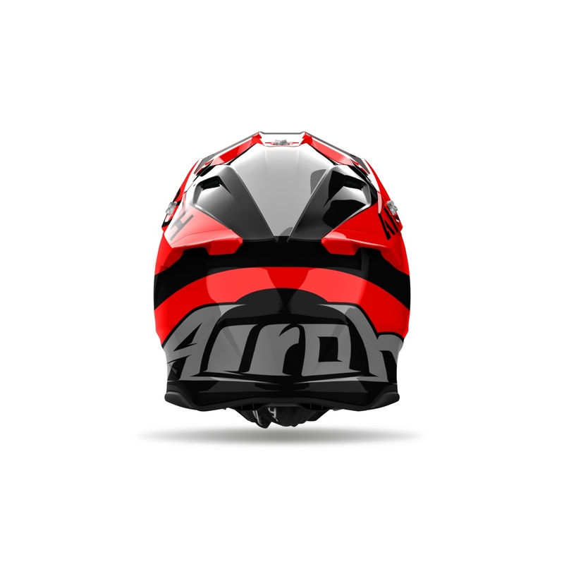 Casco da motocross Airoh Twist 3 King rosso lucido