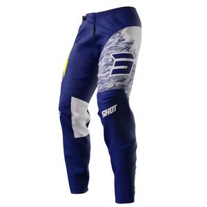 Pantaloni da motocross Shot Devo Matrix Blu Saldi