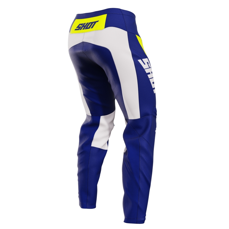 Pantaloni da motocross Shot Devo Matrix Blu Saldi