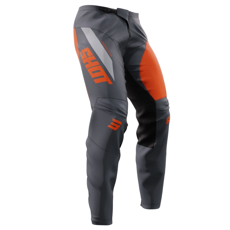 Pantaloni da motocross Shot Devo Star arancione Saldi