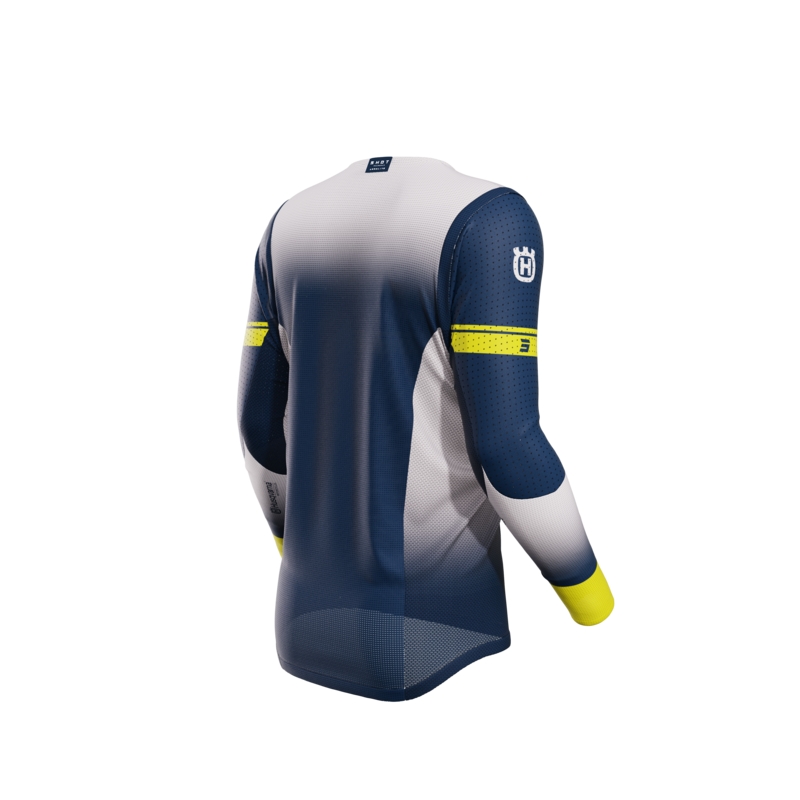 Maglia motocross Shot Aerolite Husqvarna LE blu saldi