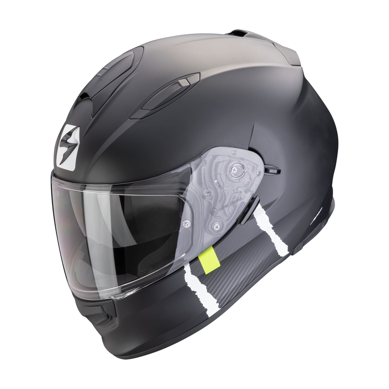 Casco integrale da moto Scorpion EXO-491 CODE nero opaco-argento Saldi