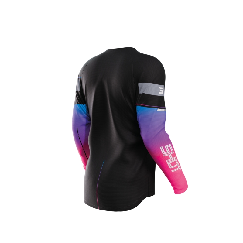 Maglia da motocross da bambino Shot Indy nero Saldi