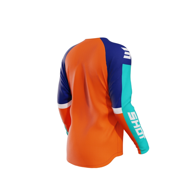 Maglia da motocross per bambini Shot Iron arancione Saldi
