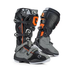 Stivali da moto Eleveit X-Legend grigio-arancio
