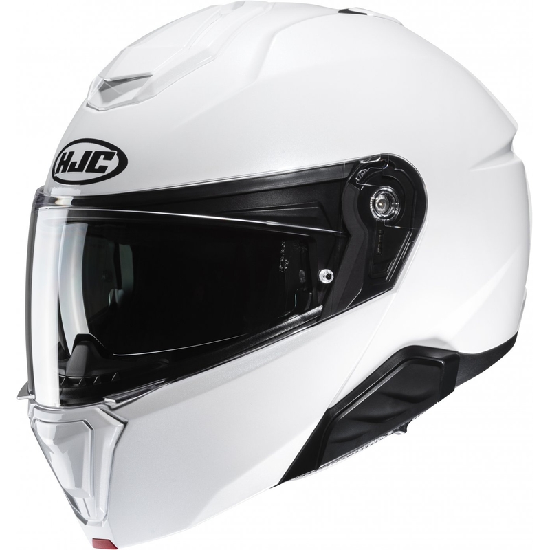 Casco moto apribile HJC i91 Solid bianco perla