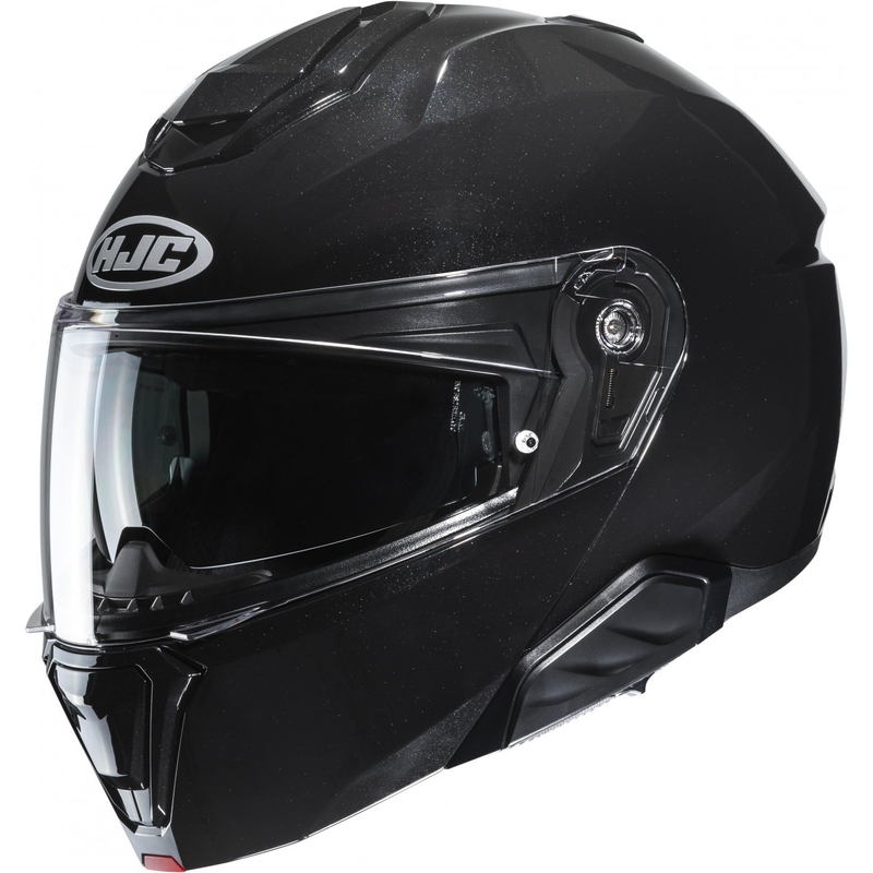 Casco moto apribile HJC i91 Solid nero metallizzato