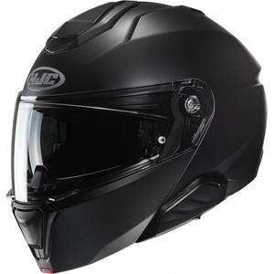Casco moto apribile HJC i91 Solid semi piatto nero