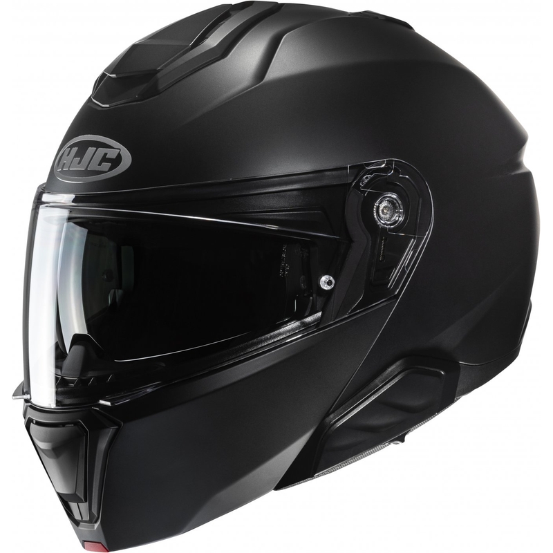Casco da moto flip-up HJC i91 Solid semi-opaco nero