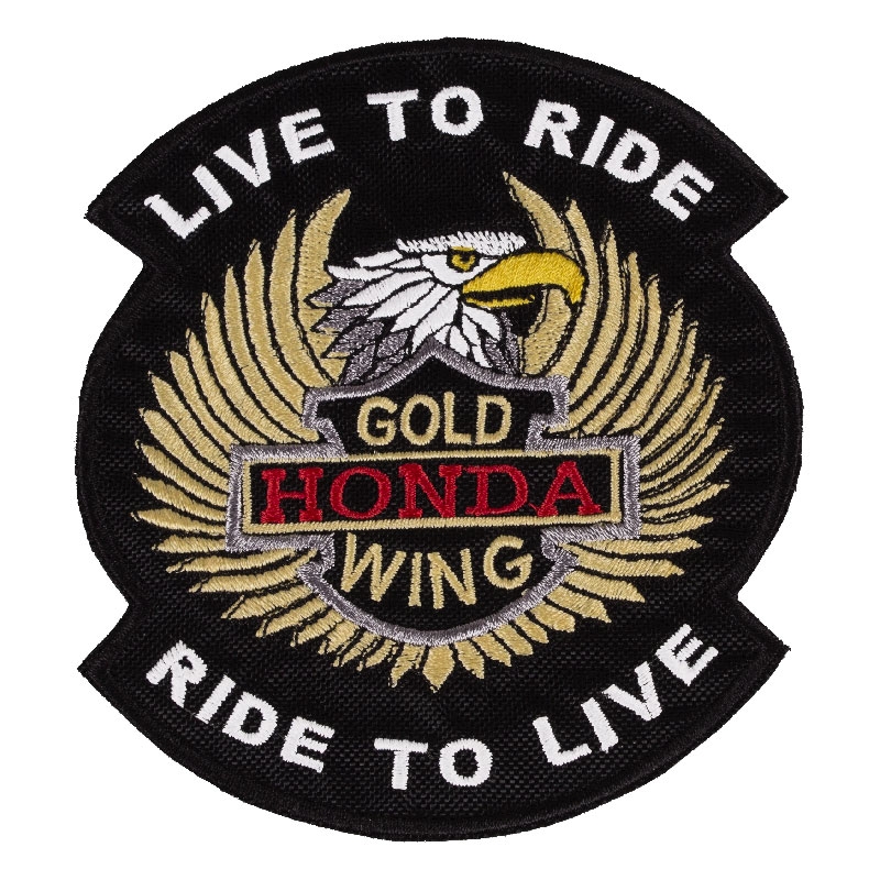 Patch Live to Ride Gold Wing - più piccolo