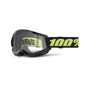 Occhiali da motocross 100% STRATA 2 New Solar (plexi trasparente)