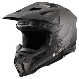 Casco da motocross LS2 MX703 C X-FORCE CARBON nero opaco