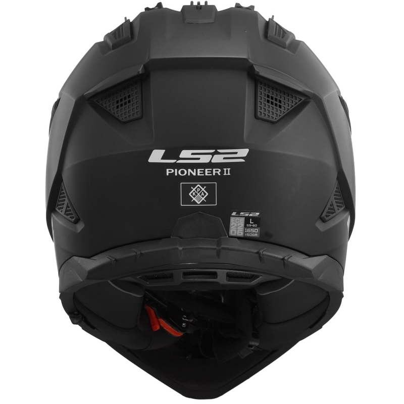 Casco da moto enduro LS2 MX702 PIONEER II nero opaco