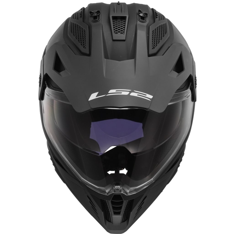 Casco da moto enduro LS2 MX702 PIONEER II nero opaco