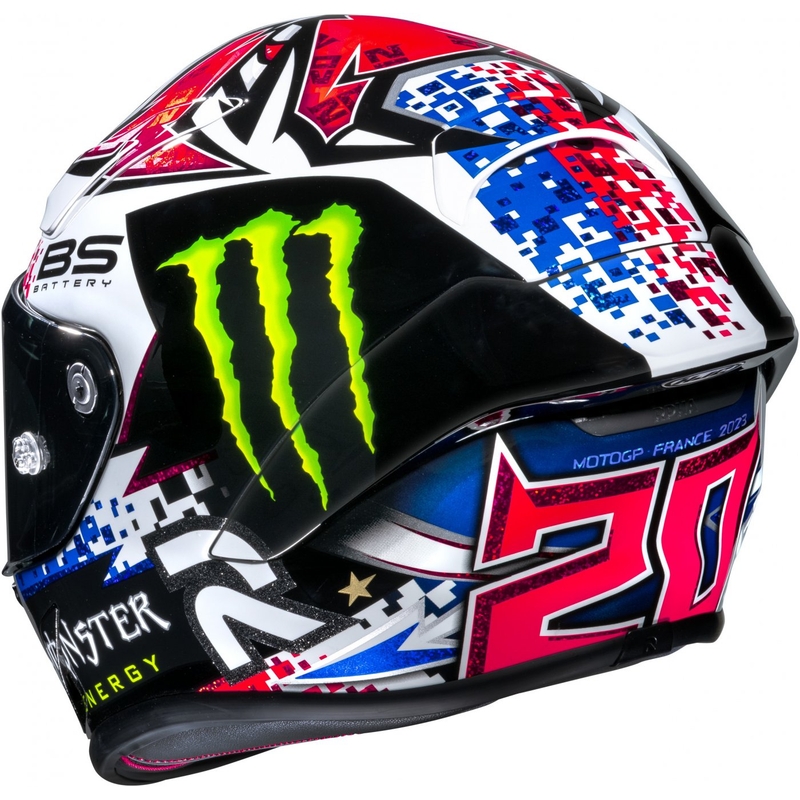 Casco moto integrale HJC RPHA 1 Quartararo Le Mans Sp MC21 nero-bianco-rosso