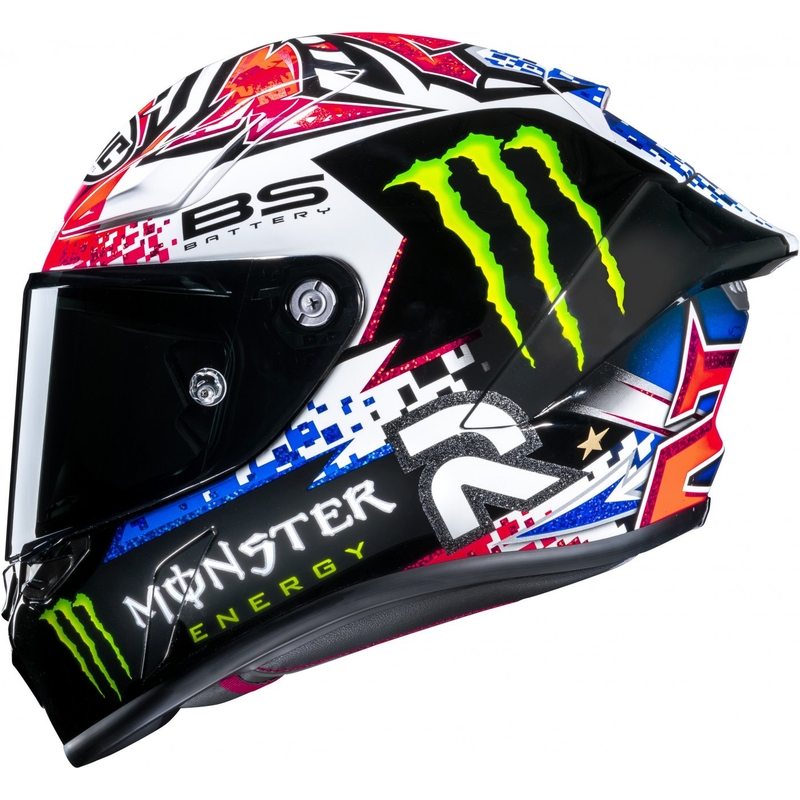 Casco moto integrale HJC RPHA 1 Quartararo Le Mans Sp MC21 nero-bianco-rosso