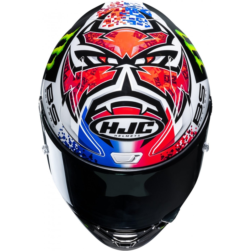 Casco moto integrale HJC RPHA 1 Quartararo Le Mans Sp MC21 nero-bianco-rosso