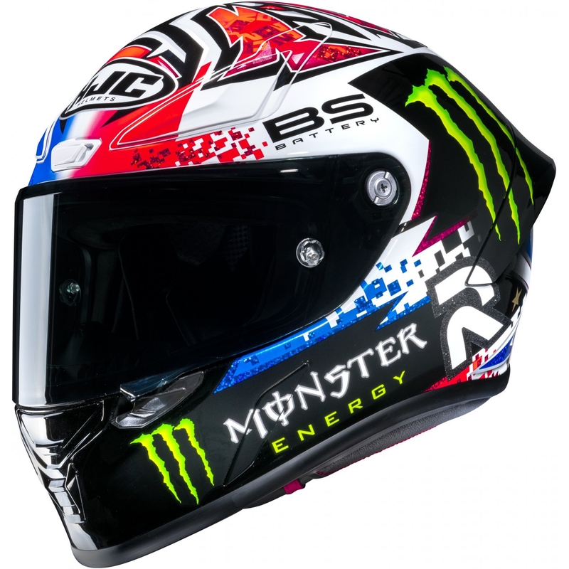 Casco moto integrale HJC RPHA 1 Quartararo Le Mans Sp MC21 nero-bianco-rosso