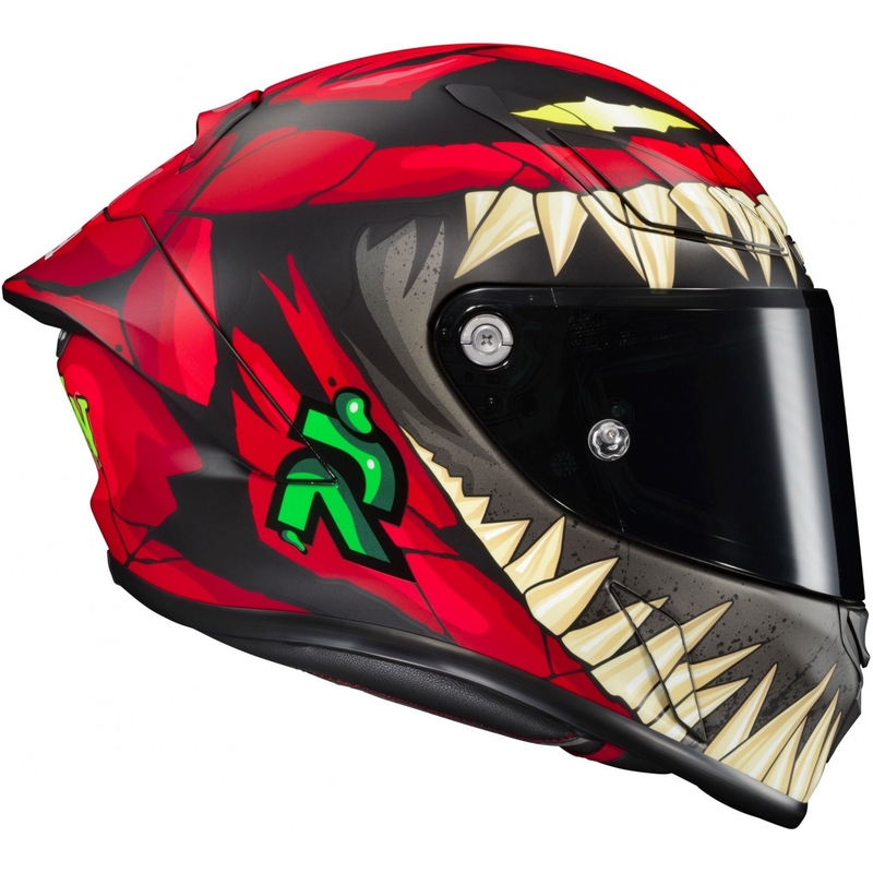 Casco moto integrale HJC RPHA 1 Toxin Marvel MC1SF rosso-grigio-verde Saldi