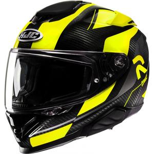 Casco moto integrale HJC RPHA 71 Carbon Hamil MC3H nero-giallo