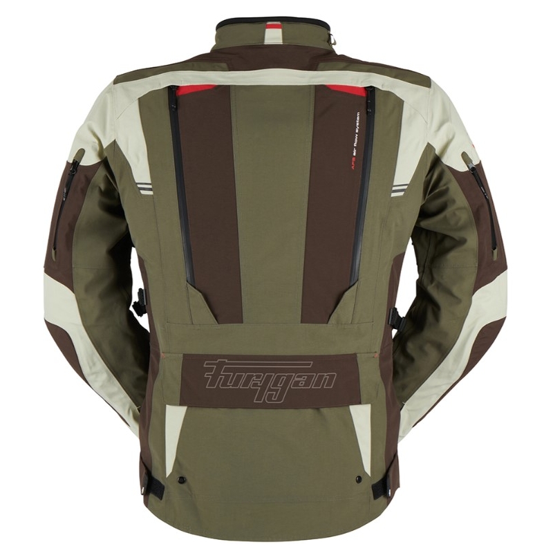 Giacca da moto Furygan Voyager verde-marrone-beige Saldi