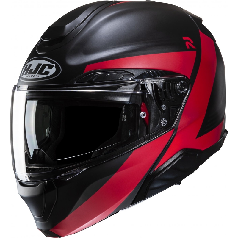 Casco moto HJC RPHA 91 Abbes MC1SF nero e rosso