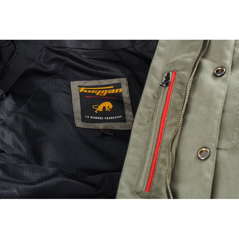 Maglietta da motociclista Furygan Marlon X Kevlar verde