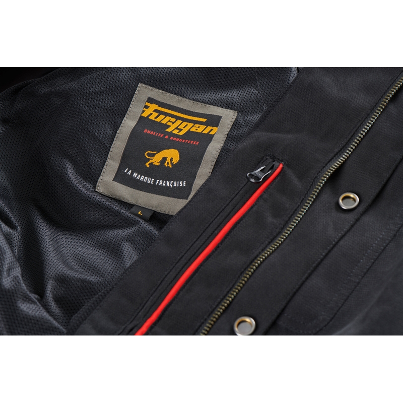 Maglietta da motociclista Furygan Marlon X Kevlar nera