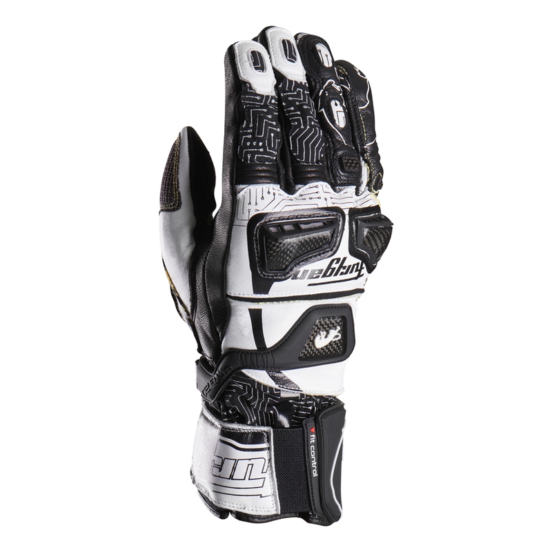 Guanti moto Furygan Styg 20 x Kevlar bianco-nero