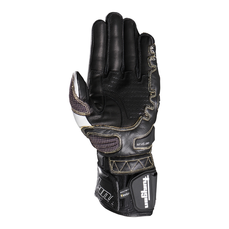 Guanti moto Furygan Styg 20 x Kevlar bianco-nero
