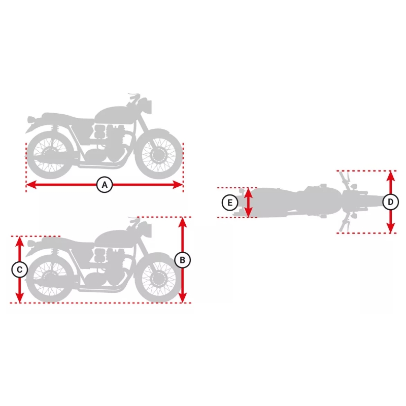 Telone moto Rebelhorn Cover II nero-argento