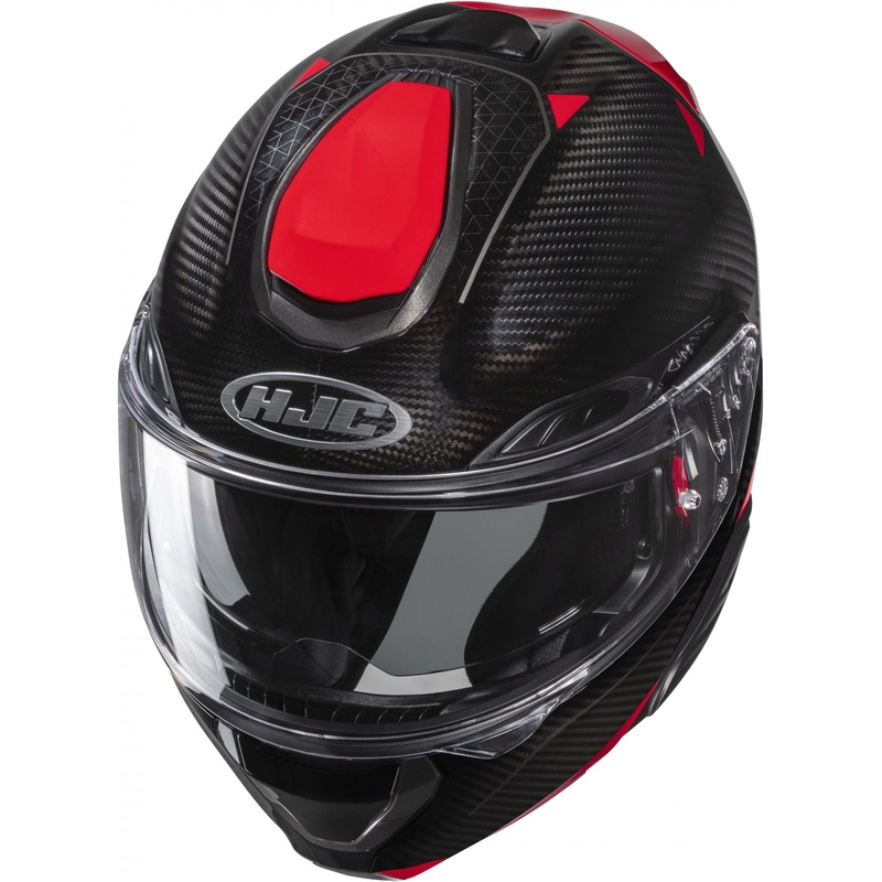 Casco moto apribile HJC RPHA 91 CARBON Noela MC1 nero-rosso Saldi