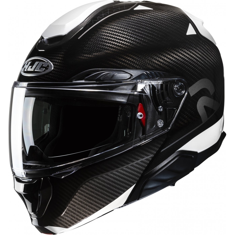Casco moto apribile HJC RPHA 91 CARBON Noela MC5 nero-bianco