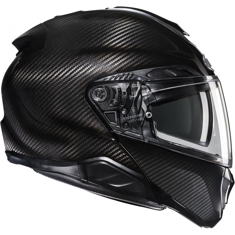 Casco da moto modulare HJC RPHA 91 CARBON nero