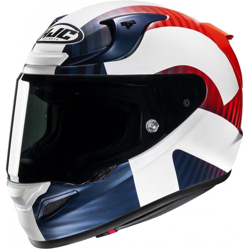 Casco moto integrale HJC RPHA 12 Ottin MC21SF bianco-blu-rosso