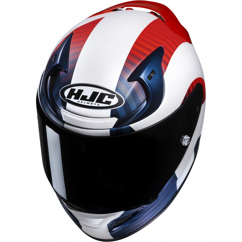 Casco moto integrale HJC RPHA 12 Ottin MC21SF bianco-blu-rosso