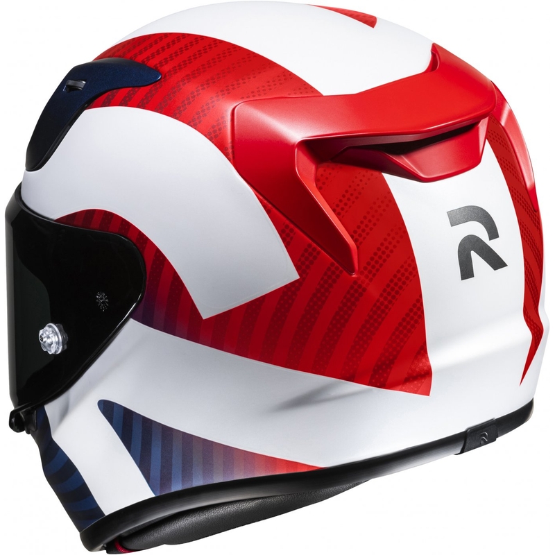 Casco moto integrale HJC RPHA 12 Ottin MC21SF bianco-blu-rosso