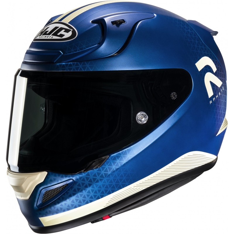 Casco moto integrale HJC RPHA 12 Enoth MC2SF blu e bianco