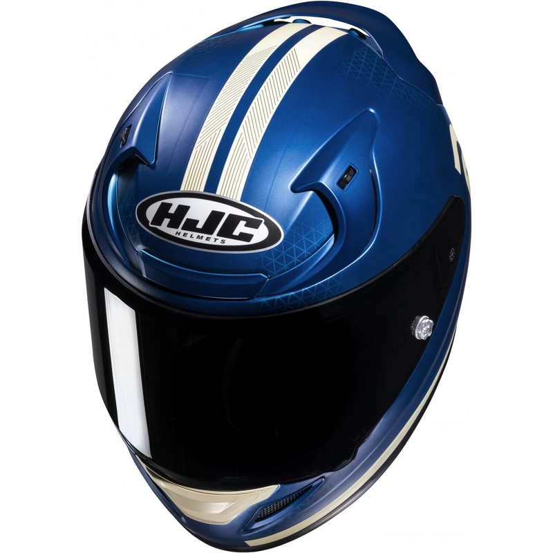 Casco moto integrale HJC RPHA 12 Enoth MC2SF blu e bianco