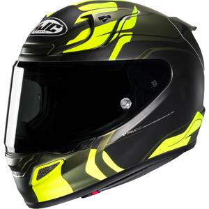 Casco moto integrale HJC RPHA 12 Lawin MC4SF nero e giallo